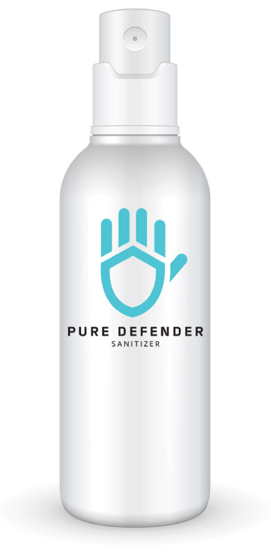 Pure Defender Sanitizer - Product Sizes